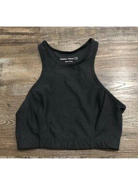 Outdoor Voices Athena Racerback Sports Bra Crop Top Black Small